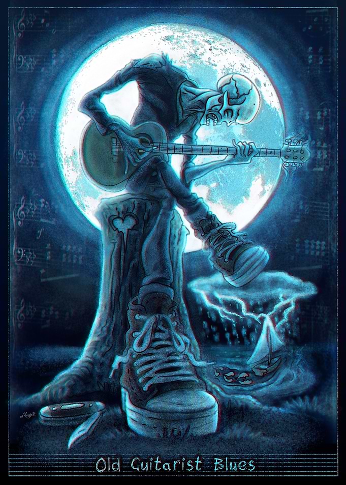 Old Man Guitarist Blues