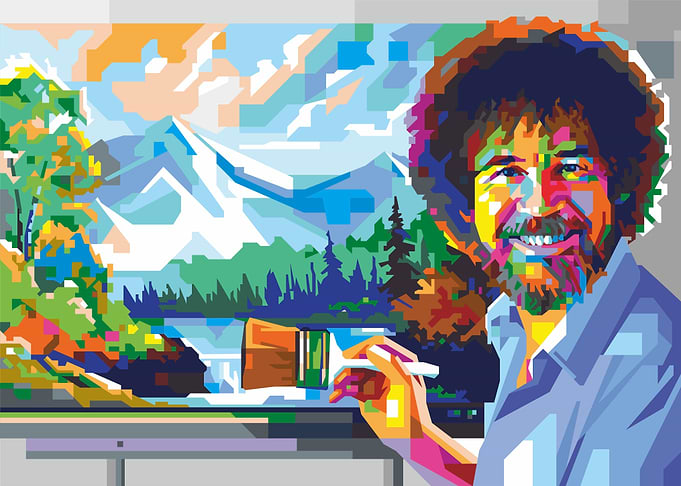 Bob Ross Popart