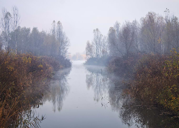 A lake near Kyiv city