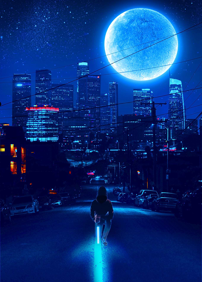 Man on Sword 2077 inspired