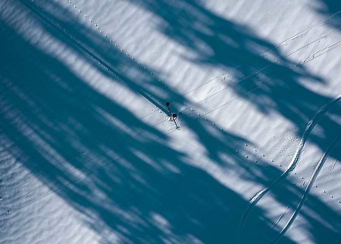 winter power supply line