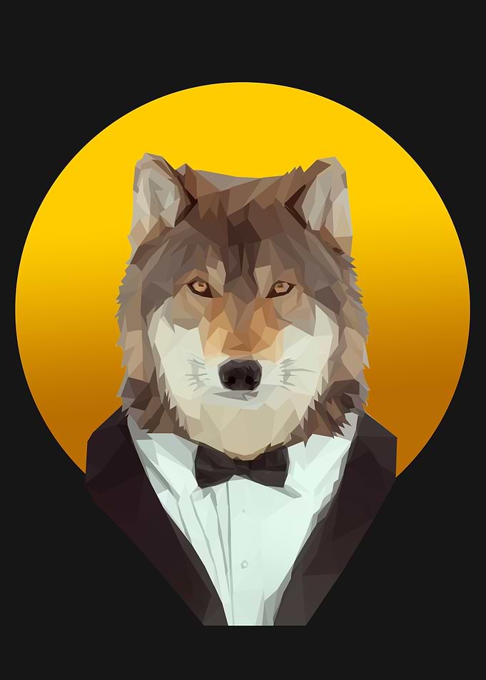 Lowpoly Wolf