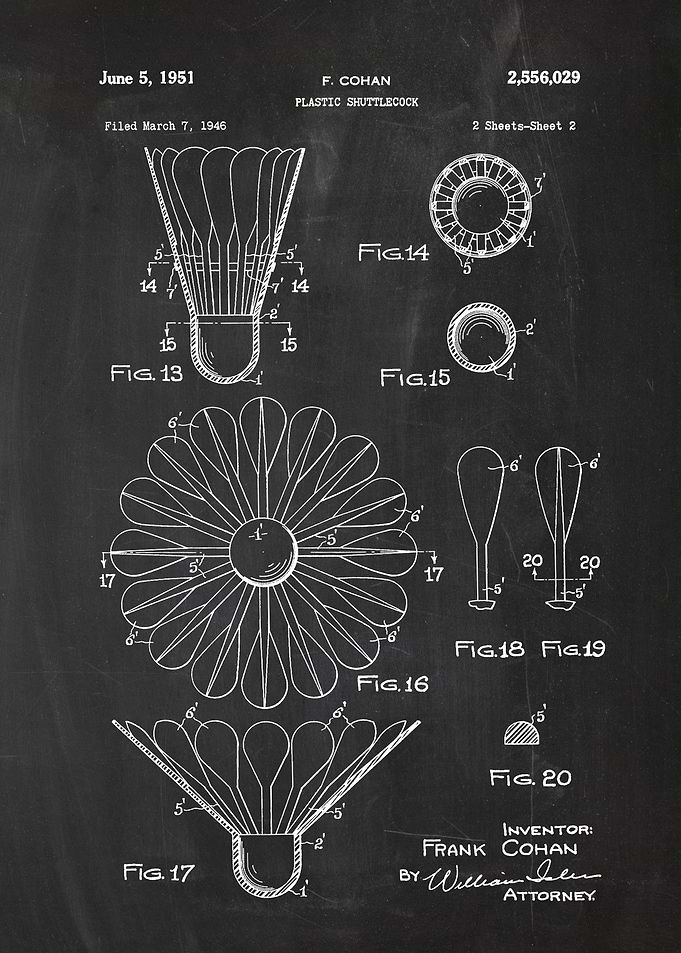 1946 Plastic Shuttlecock