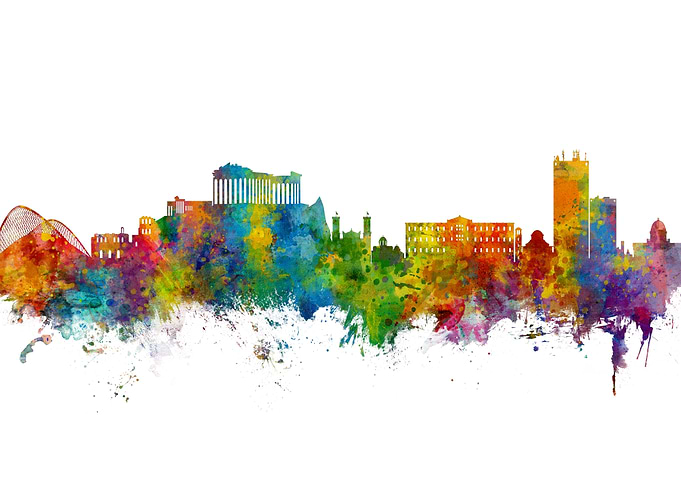 Athens Greece Skyline