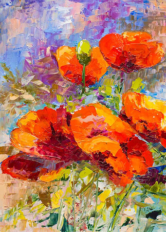 Red poppies