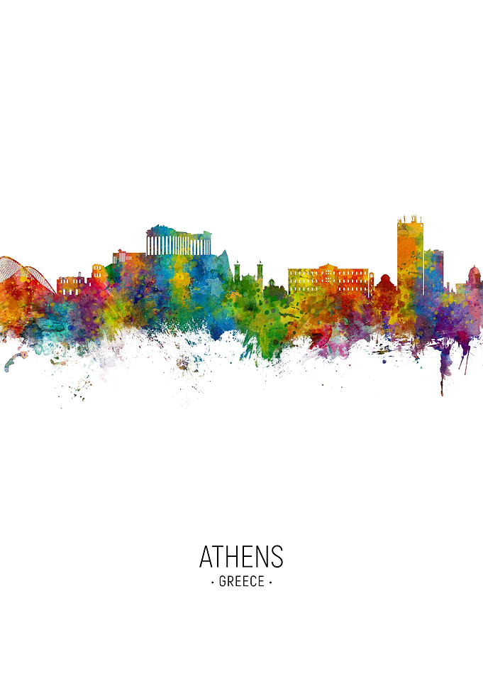 Athens Greece Skyline