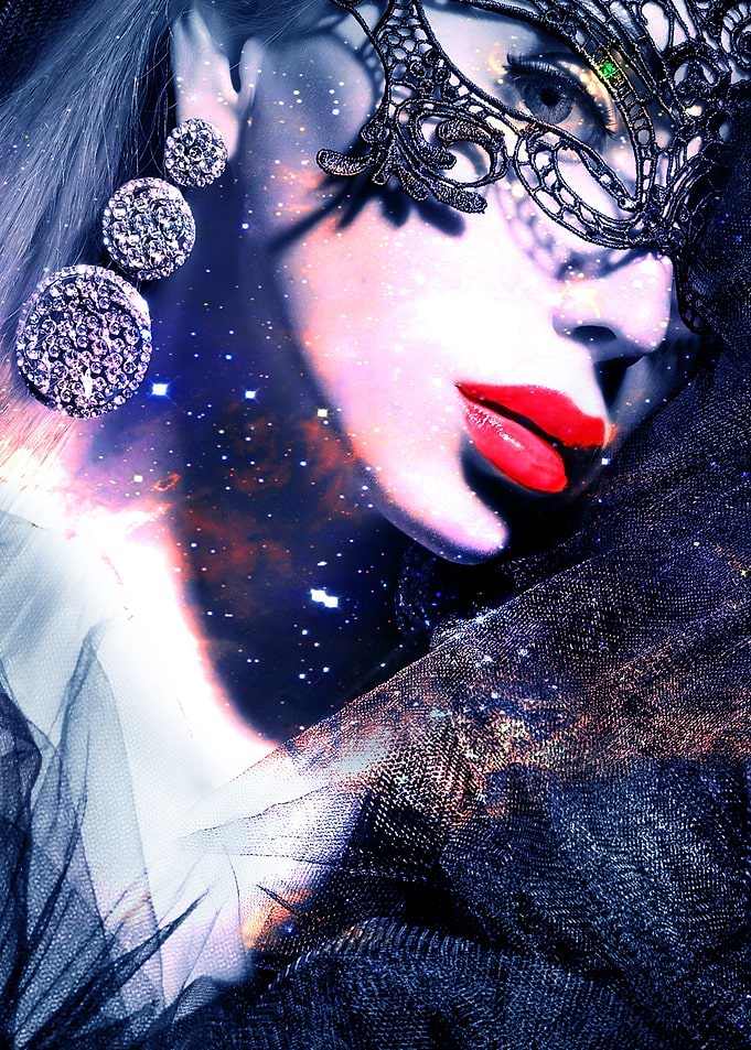 Woman in a mask