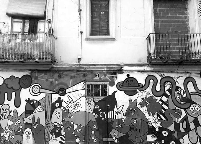 Urban house blackandwhite