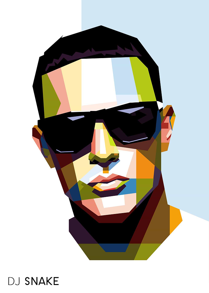 Dj Snake WPAP Pop Art
