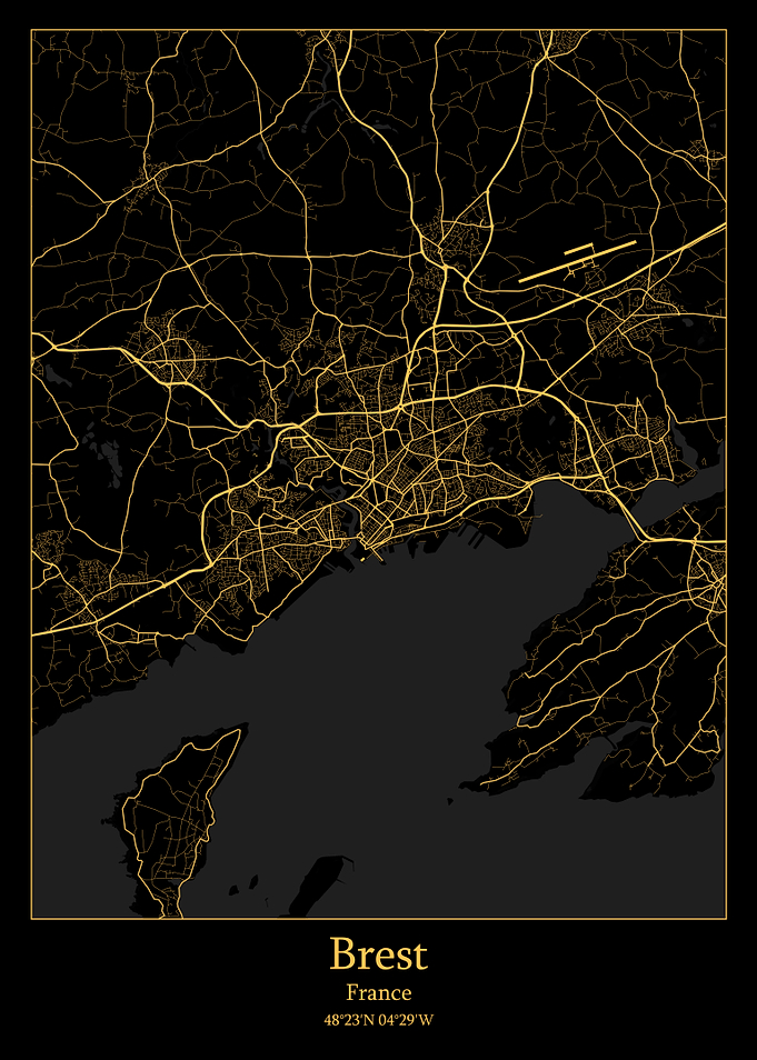 Brest France map