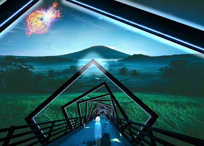 Vortex path to the hill