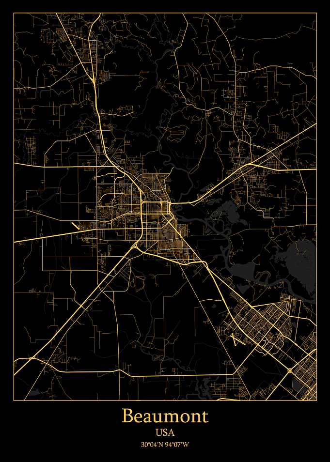 Beaumont USA map