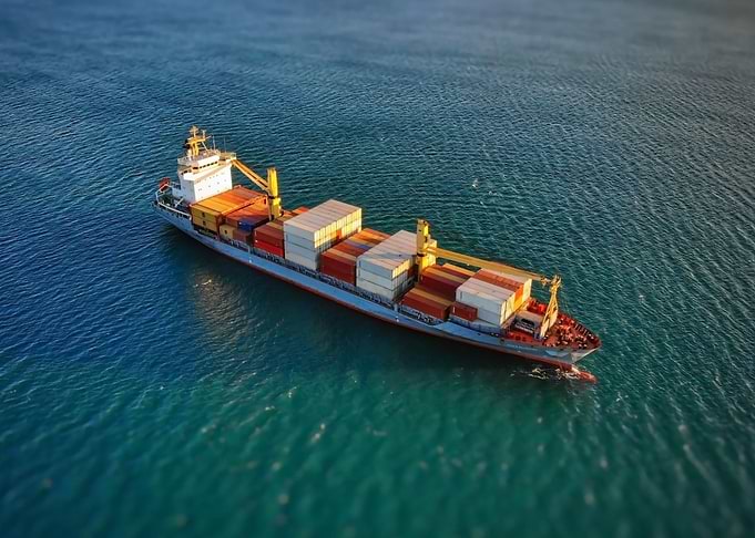 Ship in the sea