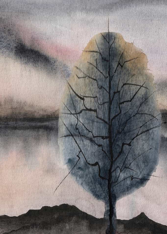 Watercolor Trees 06