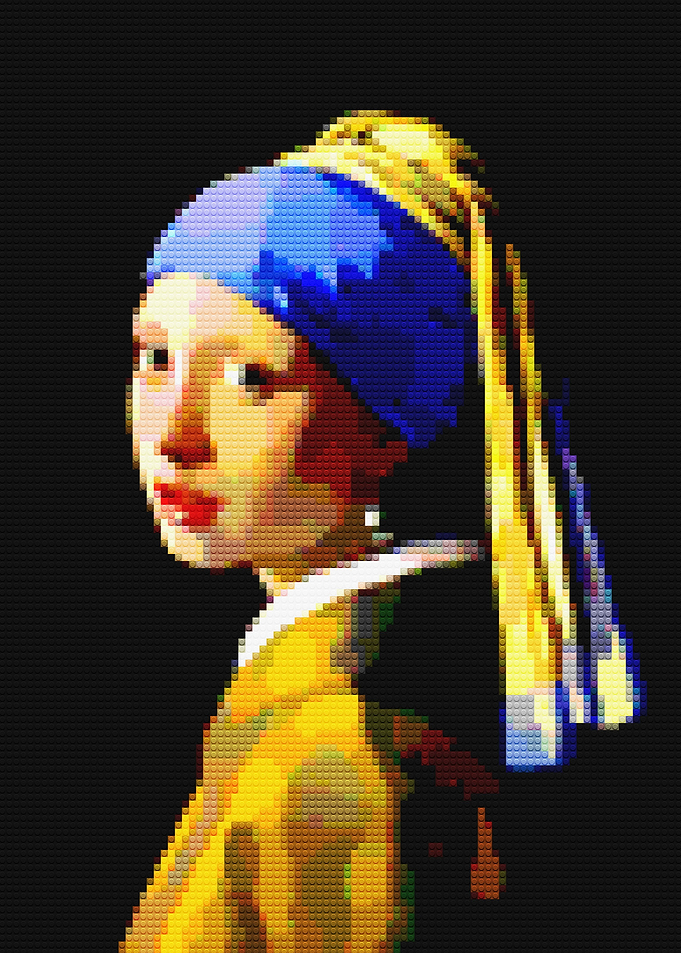 Girl with a Lego Earring