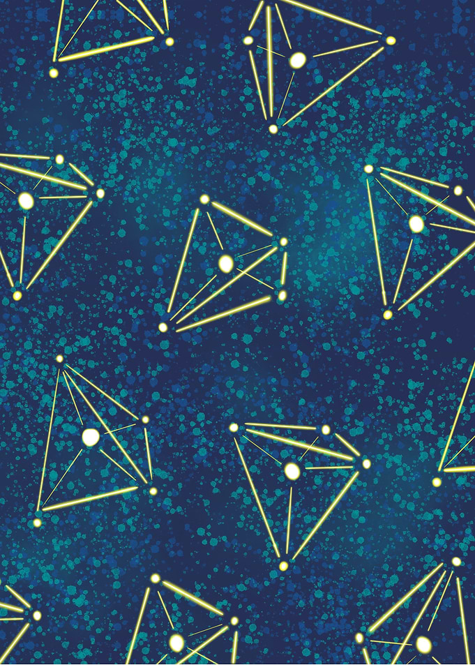 Starry Sky Geometry Art
