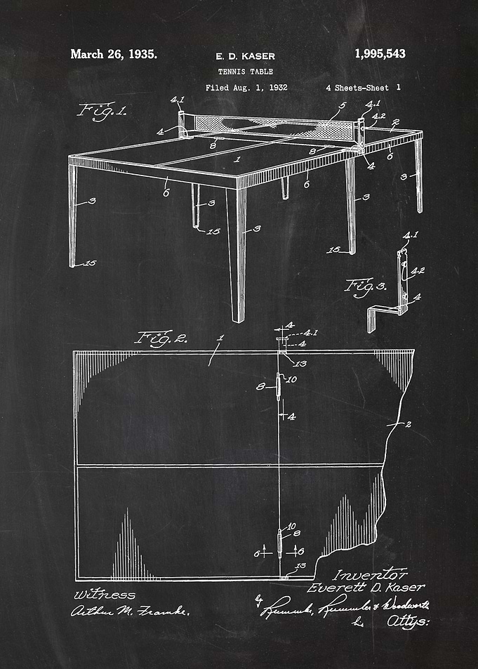 1932 Tennis Table