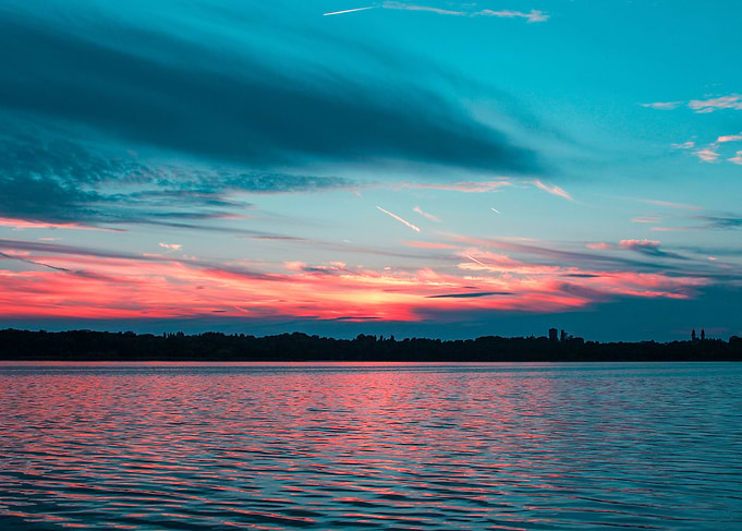 The sky is over