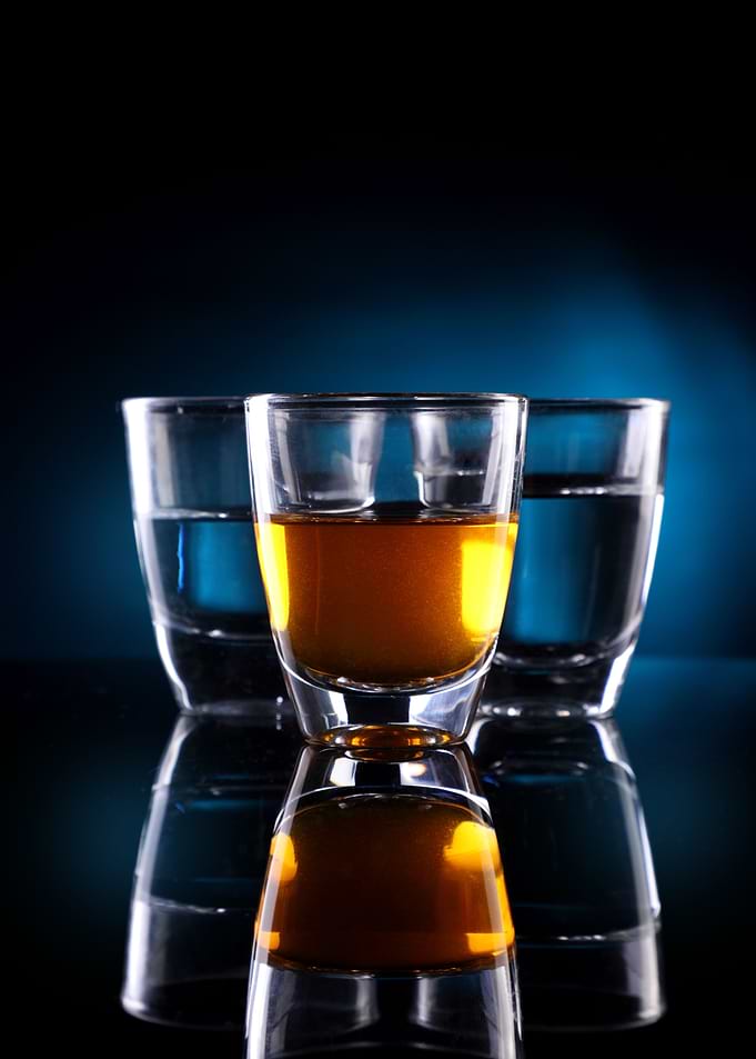 Three Shot glasses