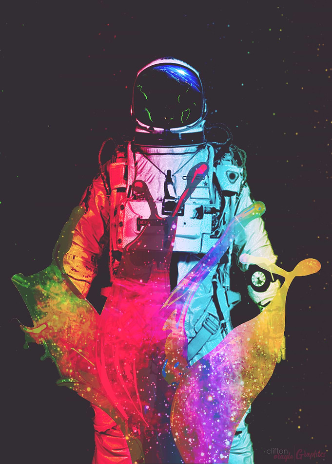 A splash of galaxy