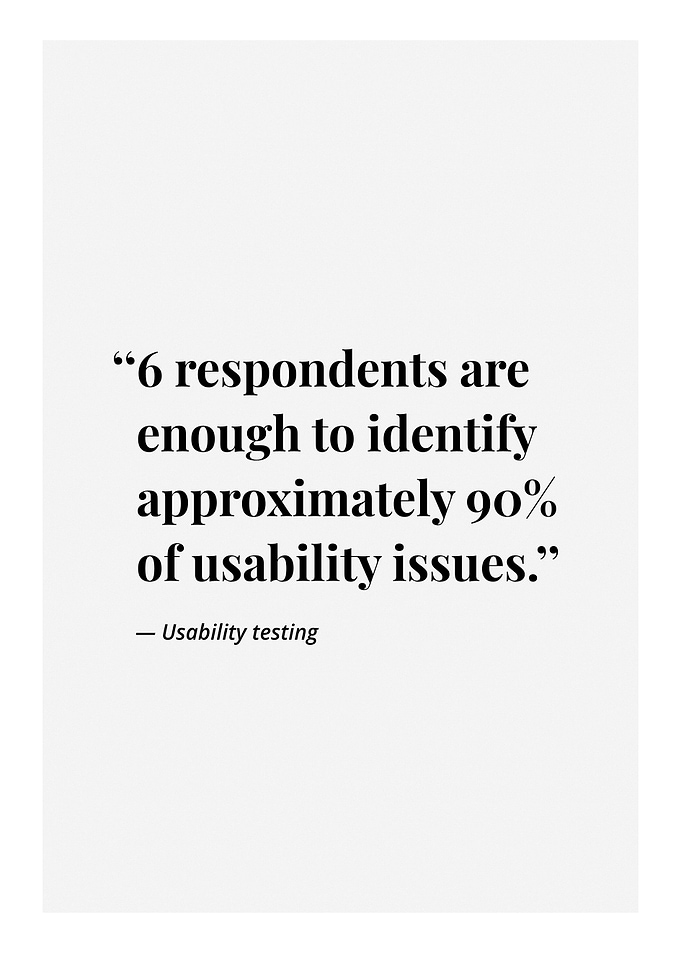 UX 6 respondents