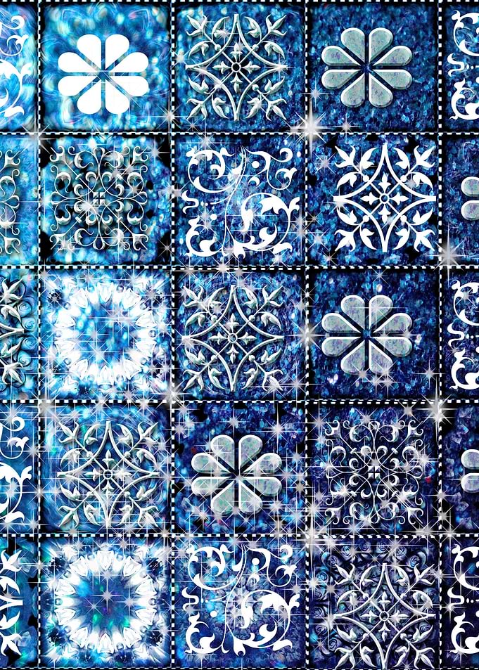 Blue Victorian Sparkle