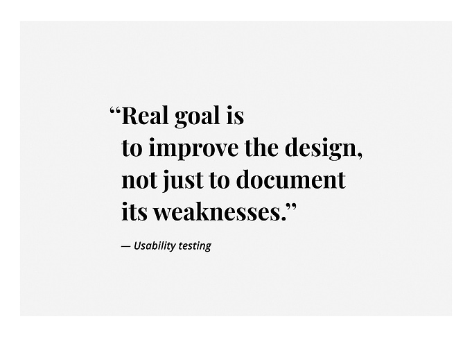 UX Real goal