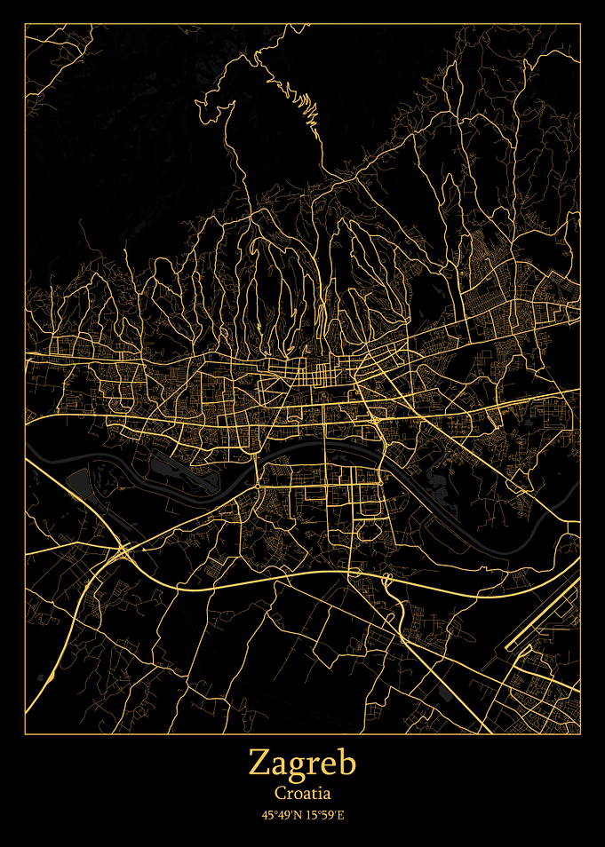Zagreb Croatia map