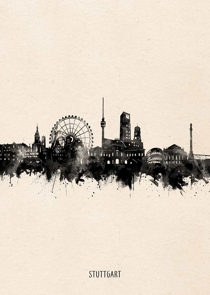stuttgart city portrait