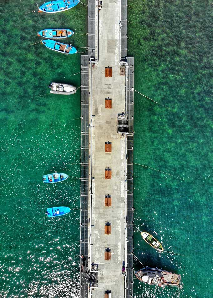 Dock in small town