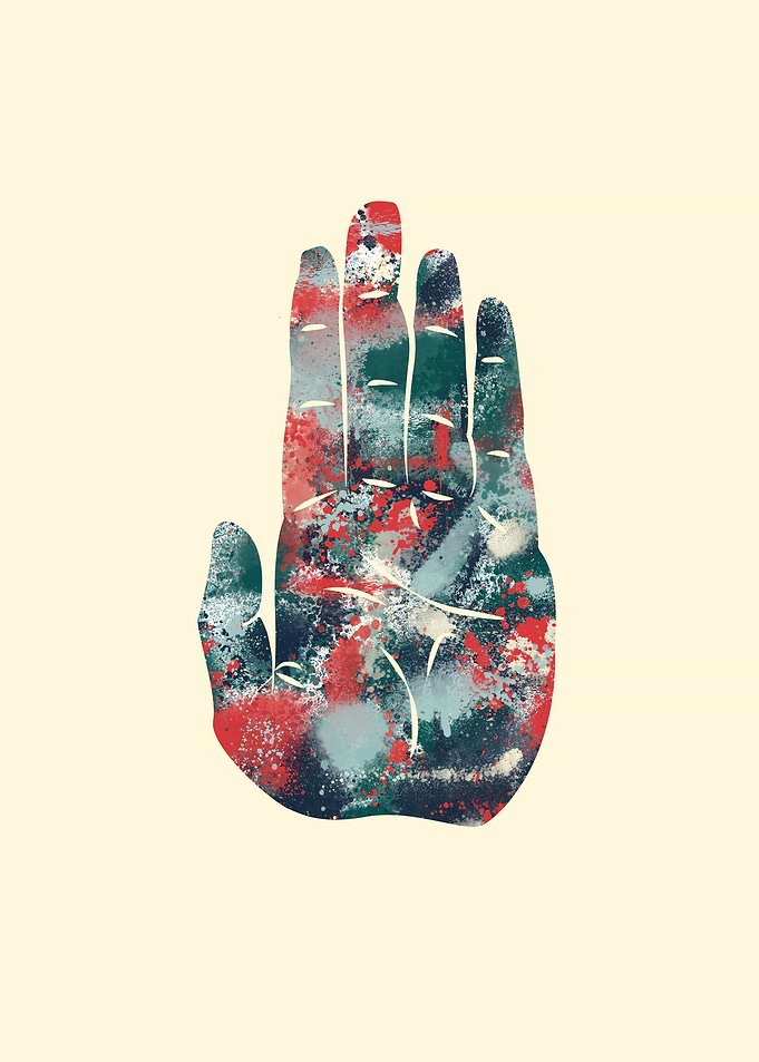 colorful hand