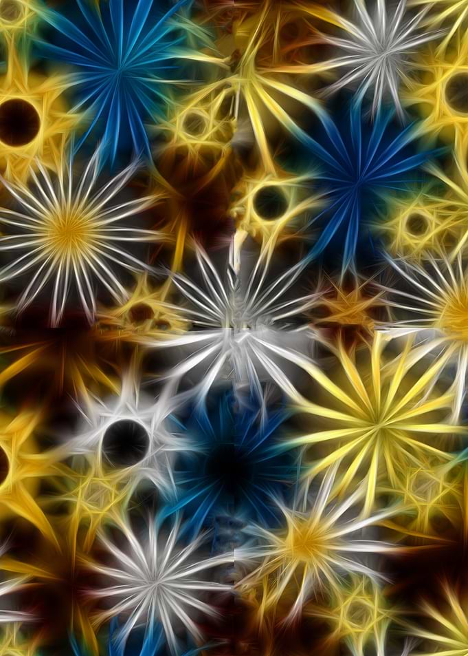 Glowing Daisies