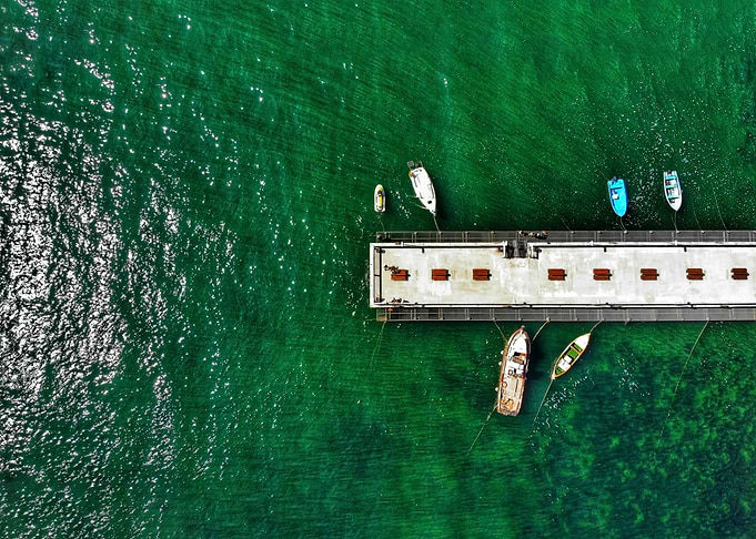 Dock with boats