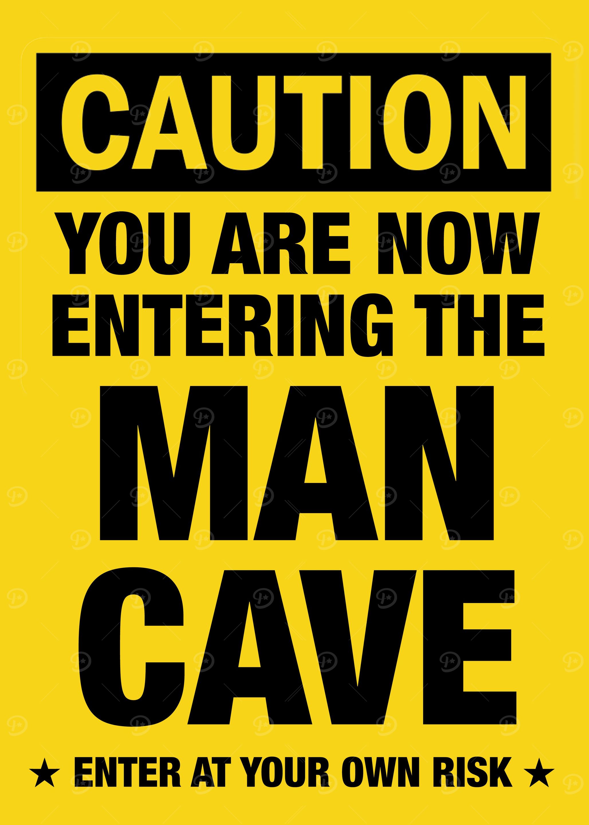 MAN CAVE SIGN