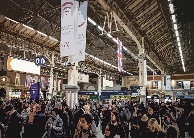 Victoria station art