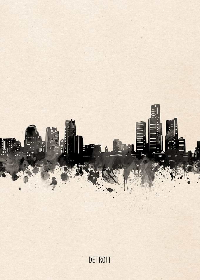 detroit city portrait