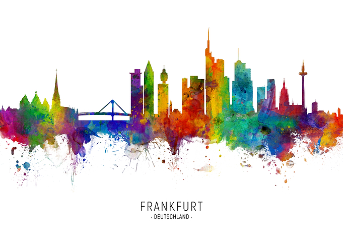 Frankfurt Germany Skyline