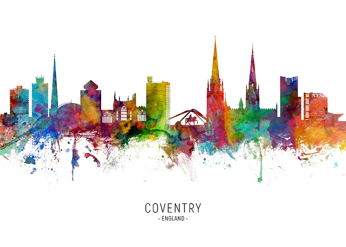 Coventry England Skyline