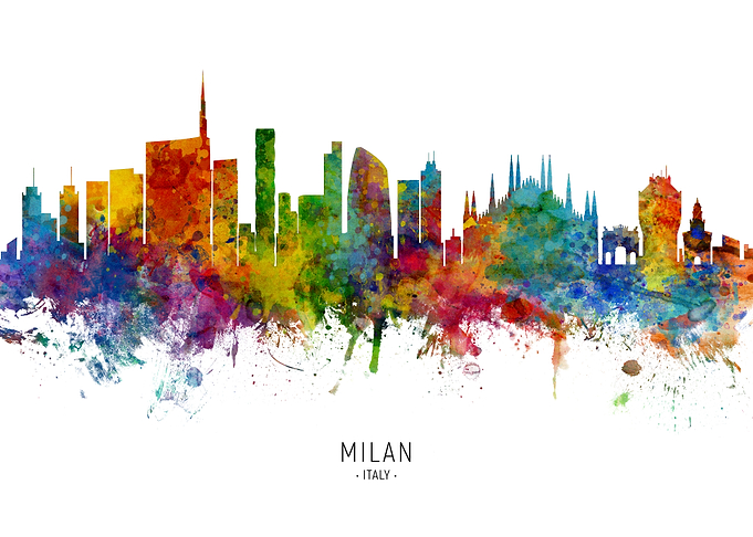 Milan Italy Skyline