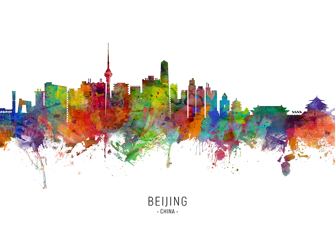 Beijing China Skyline