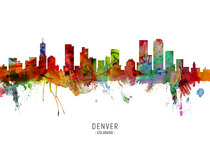 Denver Colorado Skyline