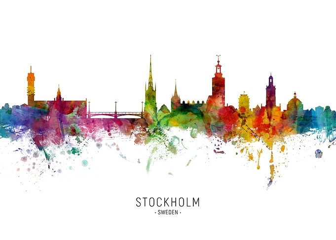 Stockholm Sweden Skyline