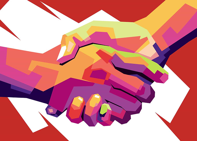 handshake symbol of peace