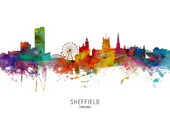 Sheffield England Skyline