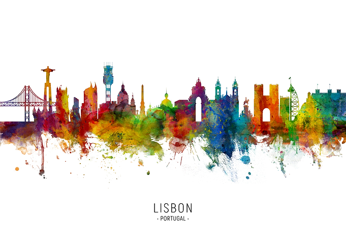 Lisbon Portugal Skyline