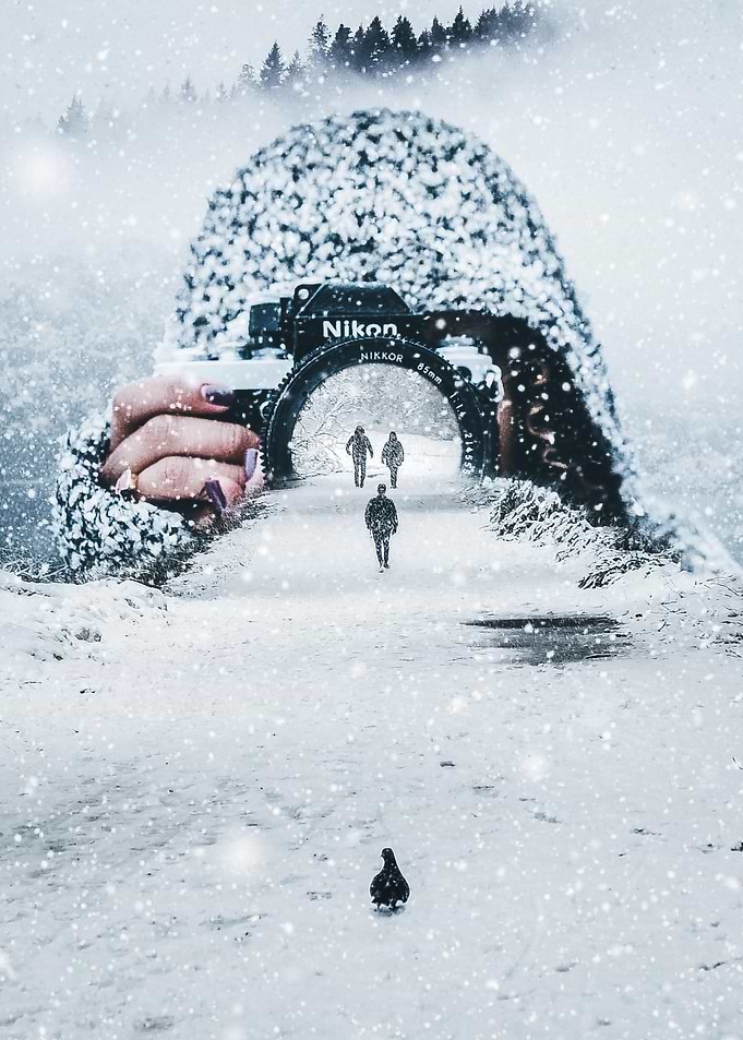 Mountain's Snow Photo
