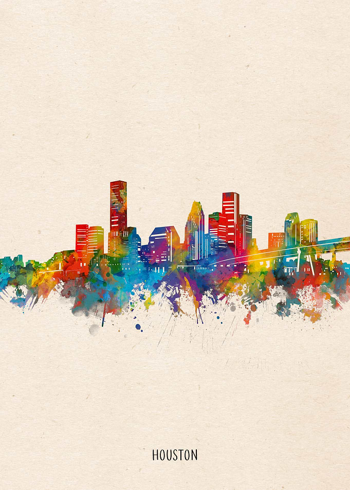 houston watercolor