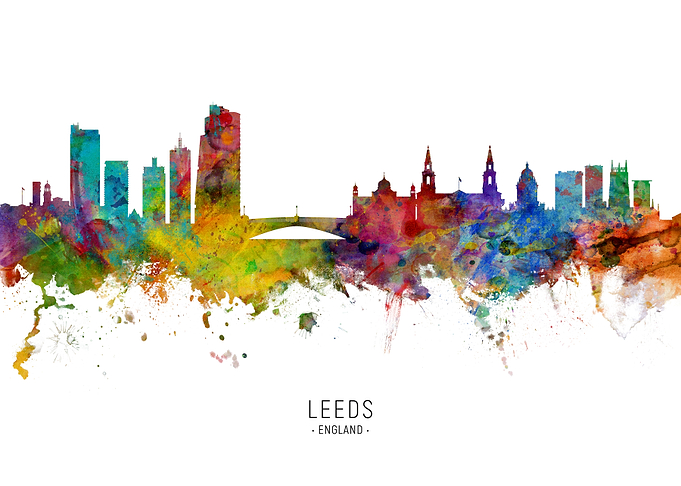 Leeds England Skyline