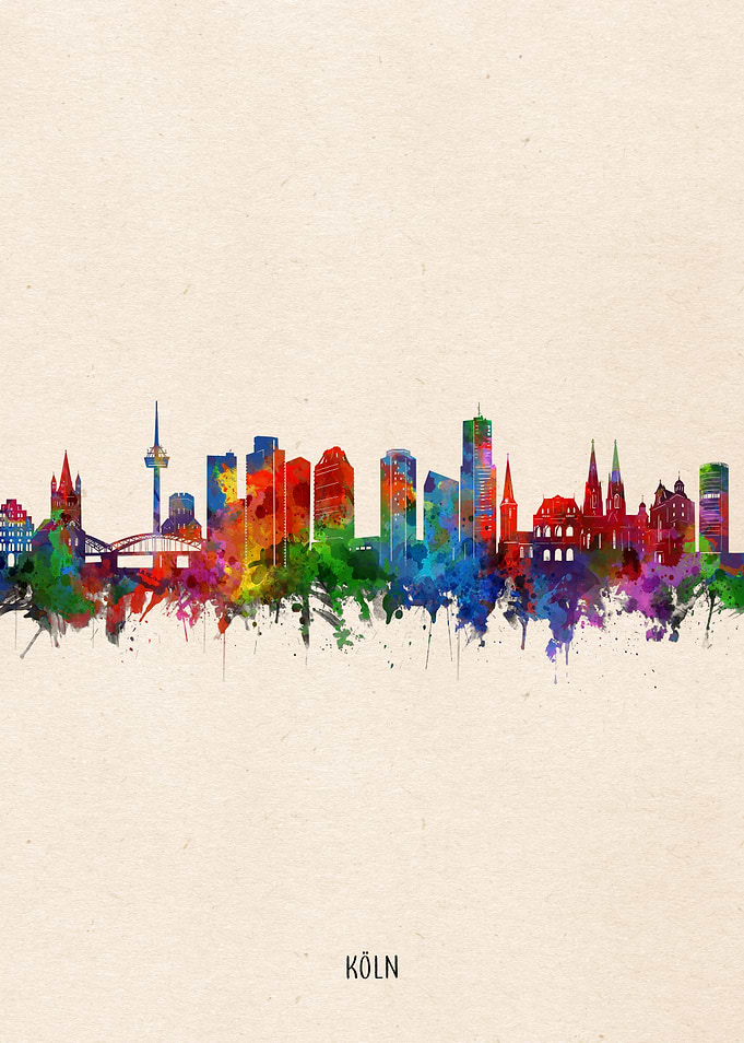 cologne watercolor