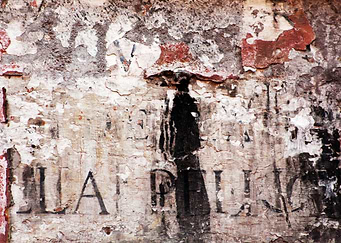 Wall woman in black